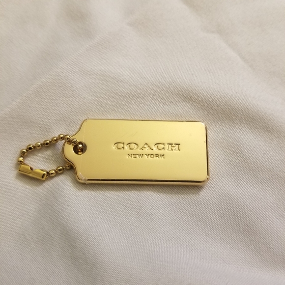 Coach Accessories New Medium Size Coach Gold Metal Hang Tags Poshmark